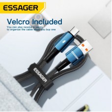 Дата кабель USB 2.0 AM to USB-C 2.0m 120 W black Essager (EXC120-CGA01-P) - Фото