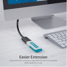 Дата кабель USB 3.0 AM/AF 1.5m Essager (EXCAM-YTA01) - Фото
