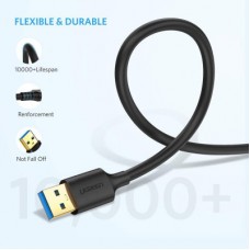 Дата кабель USB 3.0 AM/AM 0.5m US128 black Ugreen (10369) - Фото