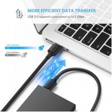 Дата кабель USB 3.0 AM/AM 0.5m US128 black Ugreen (10369) - Фото