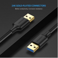 Дата кабель USB 3.0 AM/AM 1.0m US128 black Ugreen (10370) - Фото