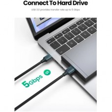 Дата кабель USB 3.0 AM/AM 2.0m US128 black Ugreen (10371) - Фото