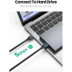 Дата кабель USB 3.0 AM/AM 2.0m US128 black Ugreen (10371)