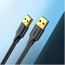 Дата кабель USB 3.0 AM/AM 3.0m US128 black Ugreen (90576) - Фото