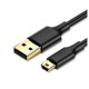 Дата кабель USB 2.0 AM to Mini 5P 1.0m US132 black Ugreen (10355)
