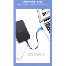 Дата кабель USB 2.0 AM to Mini 5P 1.0m US132 black Ugreen (10355) - Фото