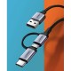 Дата кабель USB 2.0 AM to USB-C + Micro 5P 1.0m 3A US177 black Ugreen (30875)