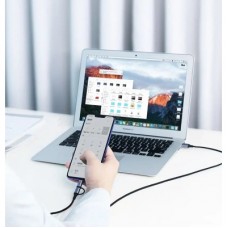 Дата кабель USB 2.0 AM to USB-C + Micro 5P 1.0m 3A US177 black Ugreen (30875) - Фото