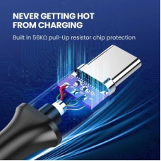 Дата кабель USB 3.0 AM to USB-C 0.5m 3A US184 black Ugreen (20881) - Фото