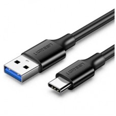 Дата кабель USB 3.0 AM to USB-C 1.5m 3A US184 black Ugreen (20883) - Фото