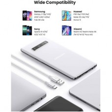 Дата кабель USB 2.0 AM to USB-C 0.25m 3A braided US288 white Ugreen (60129) - Фото