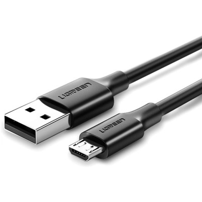 Дата кабель USB 2.0 AM to Micro 5P 0.5m 2A US289 black Ugreen (60135)