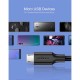 Дата кабель USB 2.0 AM to Micro 5P 0.5m 2A US289 black Ugreen (60135)