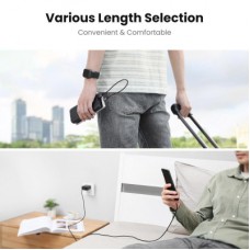 Дата кабель USB 2.0 AM to Micro 5P 0.5m 2A US290 black Ugreen (60145) - Фото