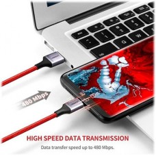Дата кабель USB 2.0 AM to USB-C 1.0m 6A US505 red Ugreen (20527) - Фото