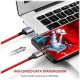 Дата кабель USB 2.0 AM to USB-C 1.0m 6A US505 red Ugreen (20527)