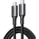 Дата кабель USB-C to USB-C 2.0m US567 black/gray Ugreen (15374)