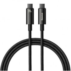 Дата кабель USB-C to USB-C 2.0m 240W Black Baseus (CAWJ040101)
