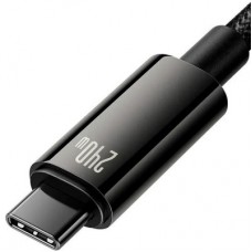 Дата кабель USB-C to USB-C 2.0m 240W Black Baseus (CAWJ040101) Дата кабель USB-C to USB-C 2.0m 240W Black Baseus (CAWJ040101) - Фото