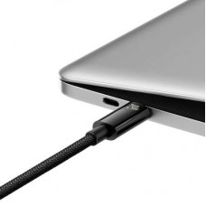 Дата кабель USB-C to USB-C 2.0m 240W Black Baseus (CAWJ040101) Дата кабель USB-C to USB-C 2.0m 240W Black Baseus (CAWJ040101) - Фото