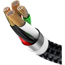 Дата кабель USB 2.0 AM to Lightning + Micro 5P + USB-C 1.2m 5A black Baseus (CAMLT-BSY01) Дата кабель USB 2.0 AM to Lightning + Micro 5P + USB-C 1.2m 5A black Baseus (CAMLT-BSY01) - Фото