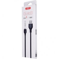 Дата кабель USB 2.0 AM to Lightning 1.0m 2.1A NB103 black XO (6920680862702) - Фото
