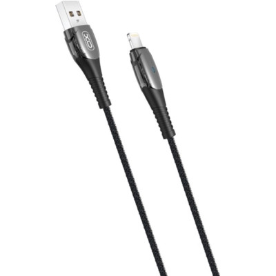 Дата кабель USB 2.0 AM to Lightning 1.0m Smart Chipset Auto Power-off NB145 black XO (6920680869558)