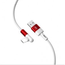 Дата кабель USB 2.0 AM to USB-C 1.0m 90° corner NB152 white XO (6920680872503)