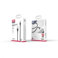 Дата кабель USB 2.0 AM to Lightning 1.0m 2.4A double-sided NB188 gray XO (6920680879694) - Фото