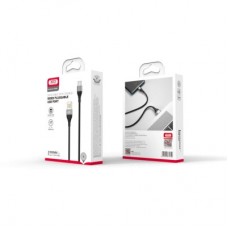 Дата кабель USB 2.0 AM to USB-C 1.0m 2.4A double-sided NB188 gray XO (6920680879700) - Фото