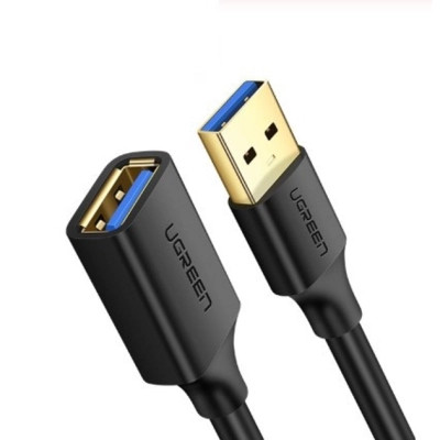 Дата кабель USB 3.0 AM/AF 1.5m US129 black Ugreen (30126)