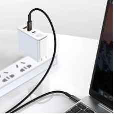 Дата кабель USB-C to USB-C 1.0m 100W black Baseus (CATWJ-01) Дата кабель USB-C to USB-C 1.0m 100W black Baseus (CATWJ-01) - Фото