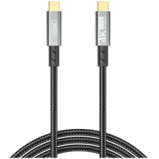 Дата кабель USB-C to USB-C 1.0m 100W PD black XO (GB020-CC.tranish)