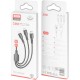 Дата кабель USB 2.0 AM to Lightning + Micro 5P + USB-C 3A black XO (CB-23U3-BK) Дата кабель USB 2.0 AM to Lightning + Micro 5P + USB-C 3A black XO (CB-23U3-BK)