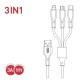 Дата кабель USB 2.0 AM to Lightning + Micro 5P + USB-C 3A black XO (CB-23U3-BK) Дата кабель USB 2.0 AM to Lightning + Micro 5P + USB-C 3A black XO (CB-23U3-BK)