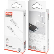 Дата кабель USB-C to USB-C 2.0m 100W white XO (CB-Q100-2CC) - Фото