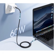 Дата кабель USB-C to USB-C 2.0m PD60W black Choetech (6932112105035) - Фото