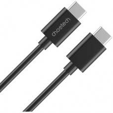 Дата кабель USB-C to USB-C 1.0m 3A black Choetech (CC0002-V2) - Фото