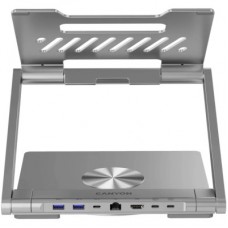 Підставка для ноутбука Canyon Laptop Stand with Detachable Hub OnStand 2 (6-in-1 Hub) (CNS-SDS2) - Фото