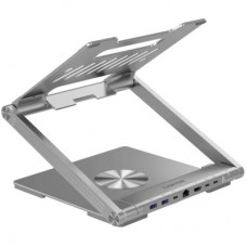 Підставка для ноутбука Canyon Laptop Stand with Detachable Hub OnStand 2 (6-in-1 Hub) (CNS-SDS2) - Фото