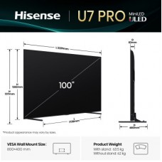 Телевізор Hisense 100U7Q PRO - Фото