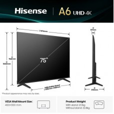 Телевізор Hisense 75A6Q - Фото