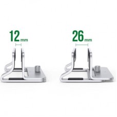 Підставка для ноутбука Ugreen LP258 Vertical Laptop Stand Silver (20471) - Фото