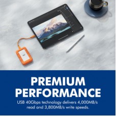 Накопитель SSD USB Type-C 4TB Rugged LaCie (STND4000400) - Фото