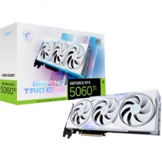 Відеокарта MSI GeForce RTX5060Ti 16 Gb GAMING TRIO OC WHITE (RTX 5060 Ti 16G GAMING TRIO OC WHITE) - Фото