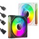 Кулер для корпусу Zezzio PRISM 6 Pro White Reverse