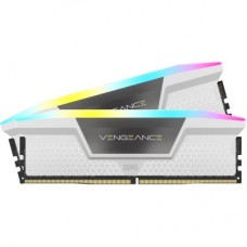 Модуль пам'яті для комп'ютера DDR5 32 GB (2x16GB) 6400 MHz Vengeance RGB White Corsair (CMK32GX5M2B6400Z36W) - Фото