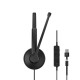Навушники Epos Impact 100 MS Mono USB-C+A Black (1001419) Навушники Epos Impact 100 MS Mono USB-C+A Black (1001419)