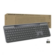 Клавиатура Logitech Slim Solar+ for Business Wireless/Bluetooth Graphite (920-013779) - Фото