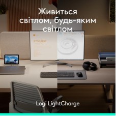 Клавиатура Logitech Slim Solar+ for Business Wireless/Bluetooth Graphite (920-013779) - Фото